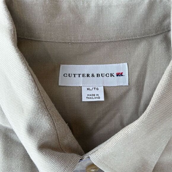 Cutter & Buck Men's XL Tan Long Sleeve Baylor University Shirt - Picture 4 of 5